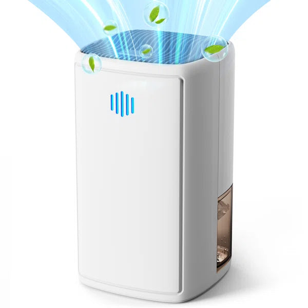 Small 30oz Dehumidifier for home, 3600 Cubic Feet(1000 Sq.ft/3hour), Portable Dehumidifiers for Indoor Rooms, White