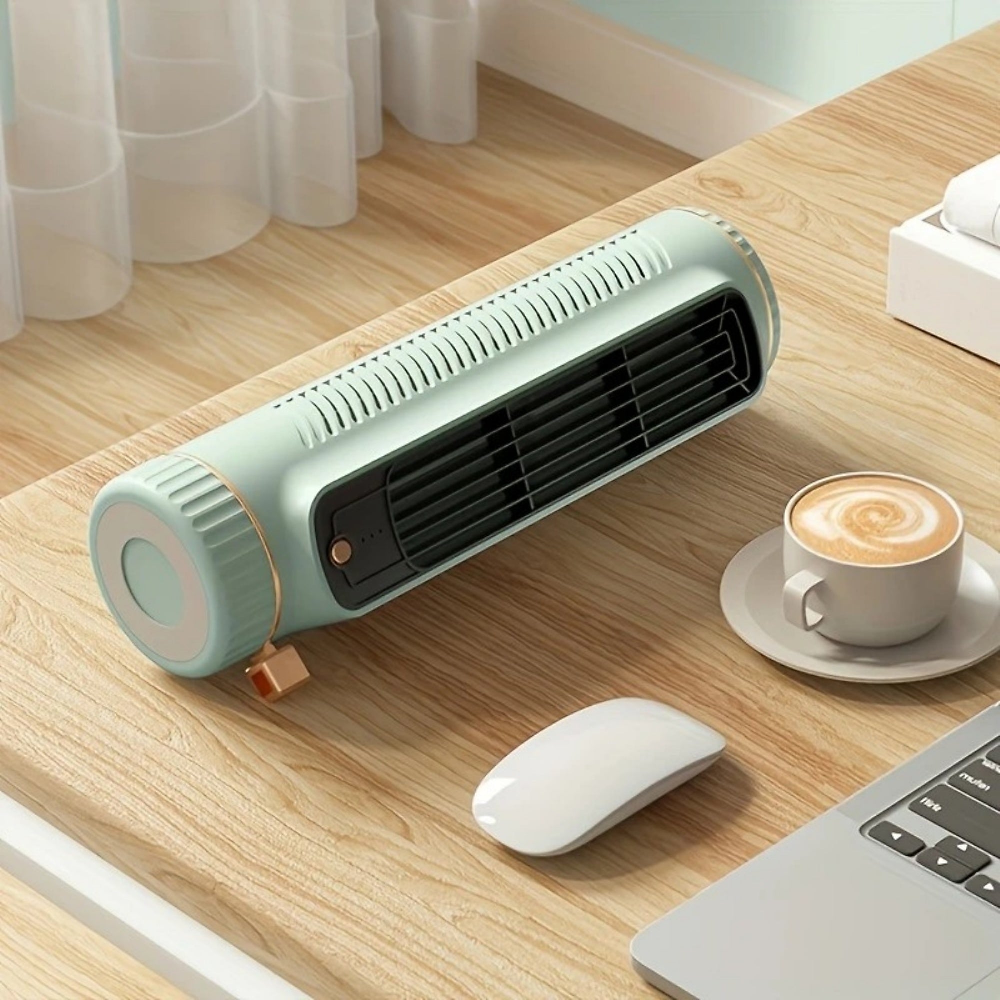 Portable Air Conditioner Cooling Fan Quiet with 3 Speeds, USB Charging Fans that Blow Cold Air, Cooling Fan for Bedroom Office Home