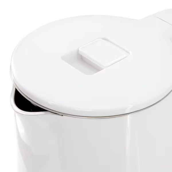 1.8 Quart Stainless Steel Electric Tea Kettle in White